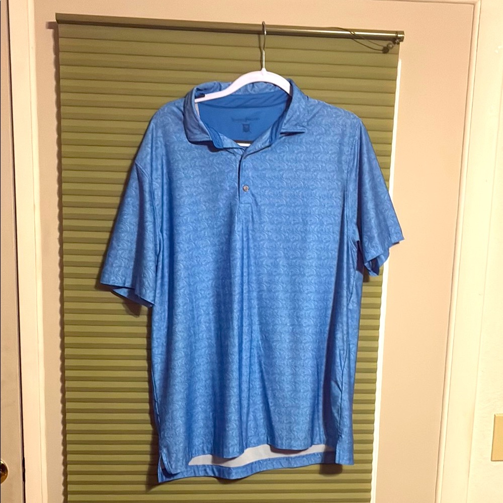 Hickey Freeman Blue Polo Shirt Casual Style